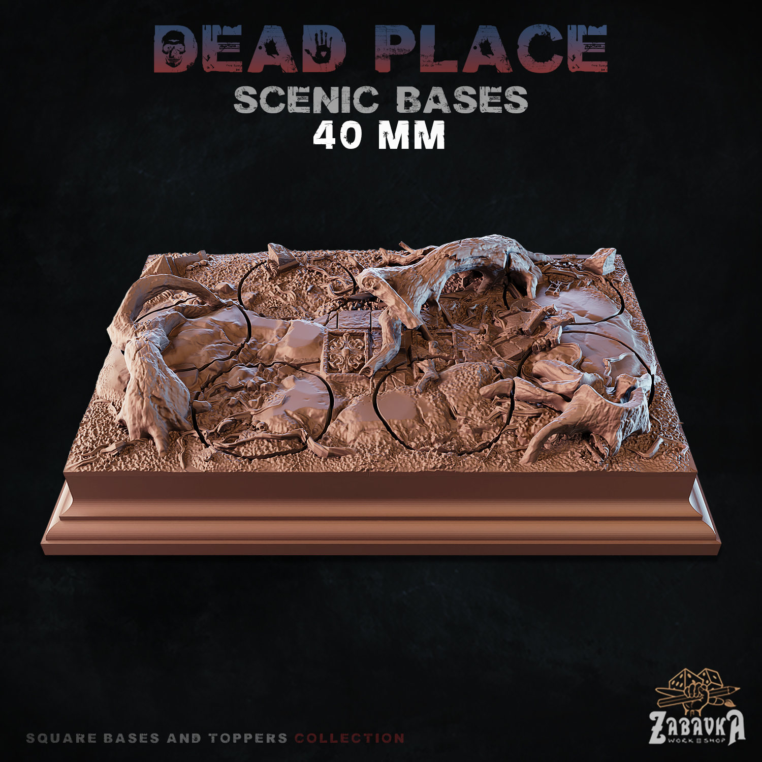 Dead Place - Scenic Bases (40mm Bases)